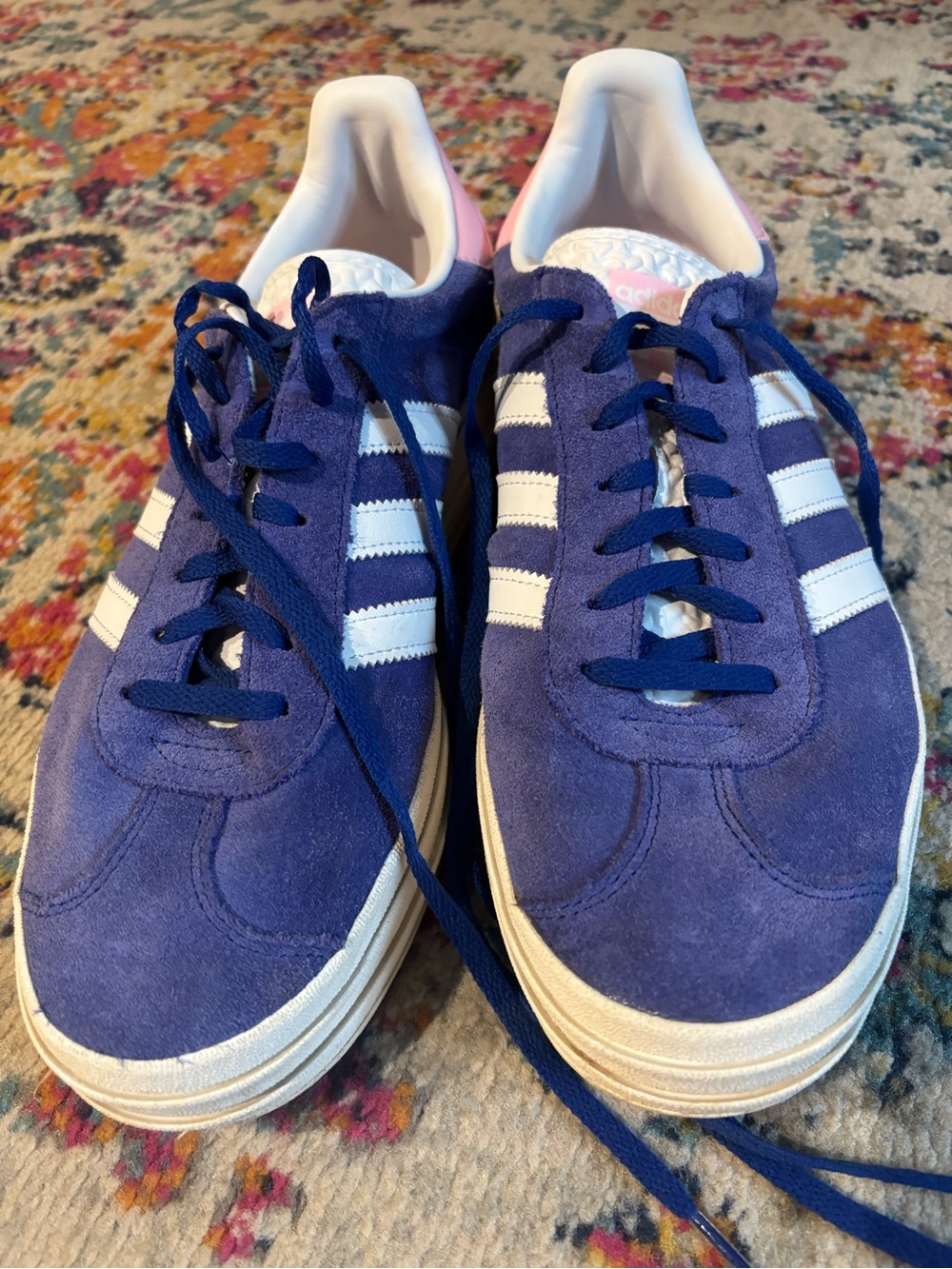 Shoes: Adidas Gazelle Bold True Pink Semi Lucid Blue. Size Men's 11.